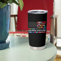 AAPI Heritage Month Tumbler Cup Asian American and Pacific Islander USA Flag