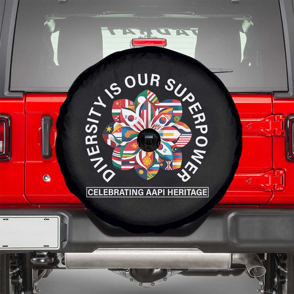 AAPI Heritage Month Spare Tire Cover Diversity Is Our Superpower Asian American and Pacific Islander