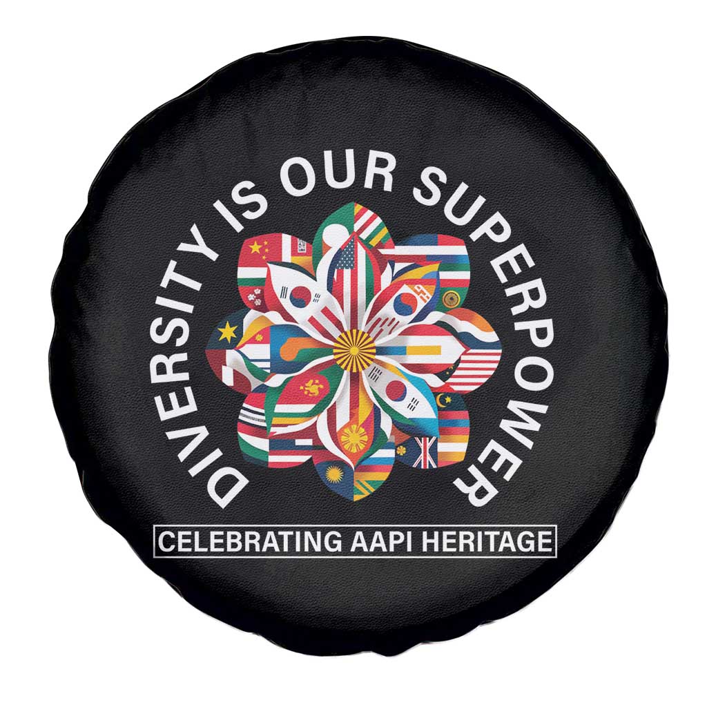 AAPI Heritage Month Spare Tire Cover Diversity Is Our Superpower Asian American and Pacific Islander