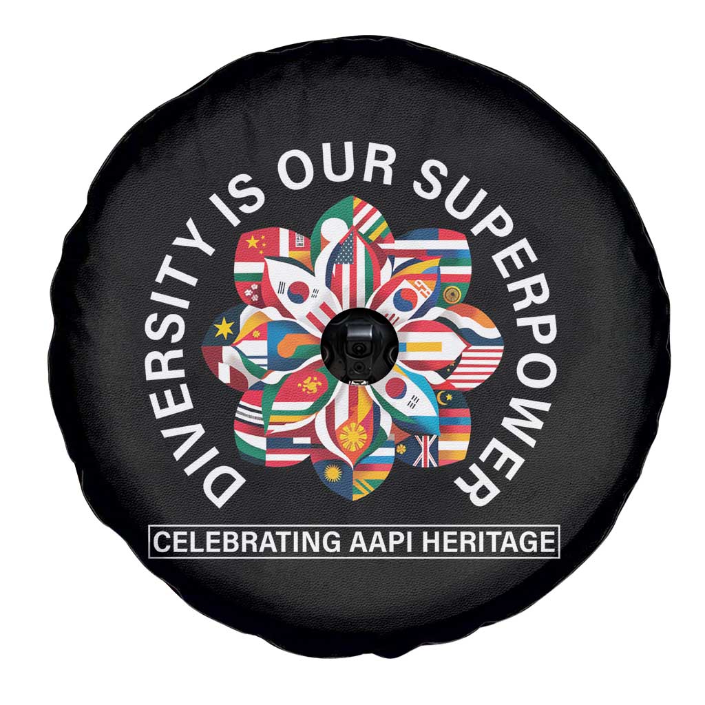AAPI Heritage Month Spare Tire Cover Diversity Is Our Superpower Asian American and Pacific Islander