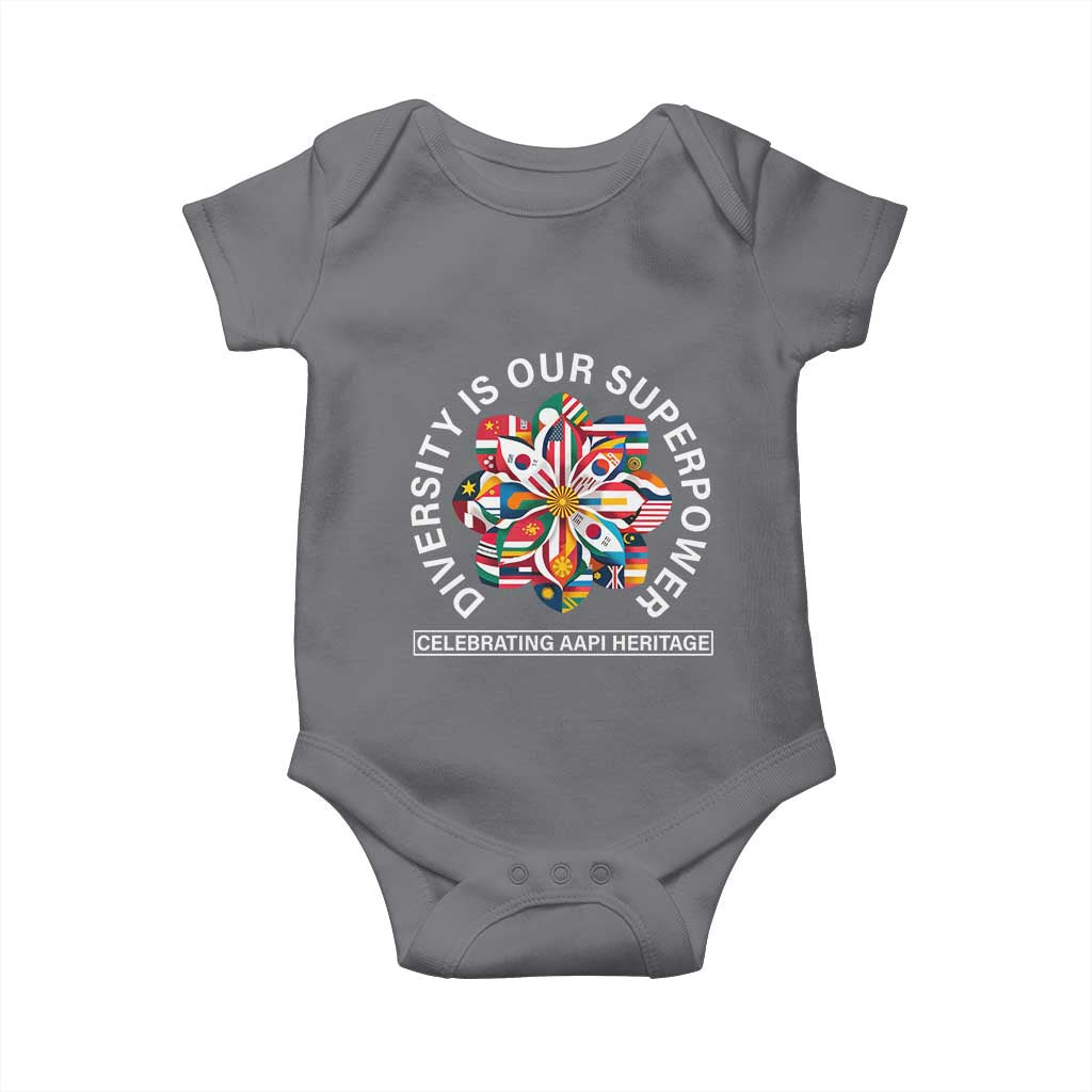 AAPI Heritage Month Baby Onesie Diversity Is Our Superpower Asian American and Pacific Islander