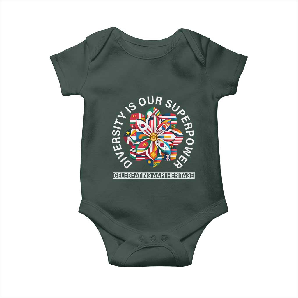 AAPI Heritage Month Baby Onesie Diversity Is Our Superpower Asian American and Pacific Islander
