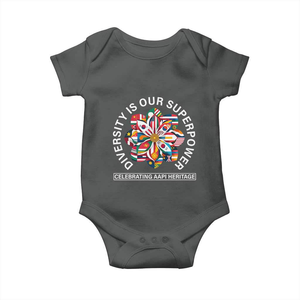 AAPI Heritage Month Baby Onesie Diversity Is Our Superpower Asian American and Pacific Islander