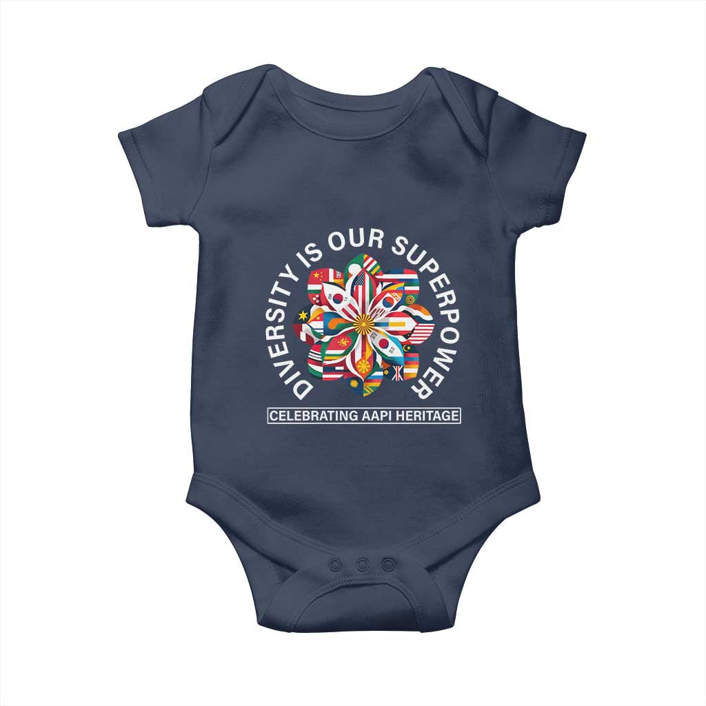 AAPI Heritage Month Baby Onesie Diversity Is Our Superpower Asian American and Pacific Islander