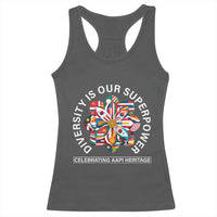 AAPI Heritage Month Racerback Tank Top Diversity Is Our Superpower Asian American and Pacific Islander