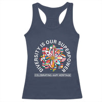 AAPI Heritage Month Racerback Tank Top Diversity Is Our Superpower Asian American and Pacific Islander