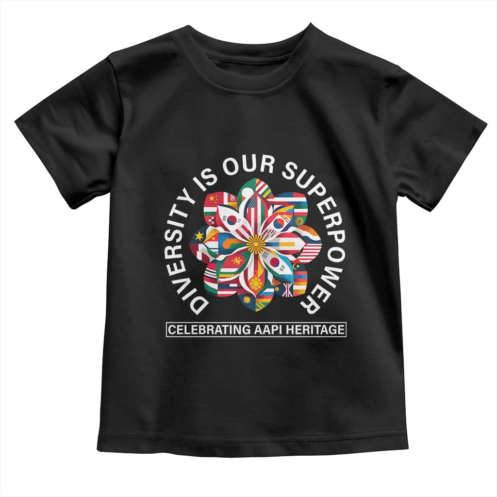 AAPI Heritage Month Toddler T Shirt Diversity Is Our Superpower Asian American and Pacific Islander