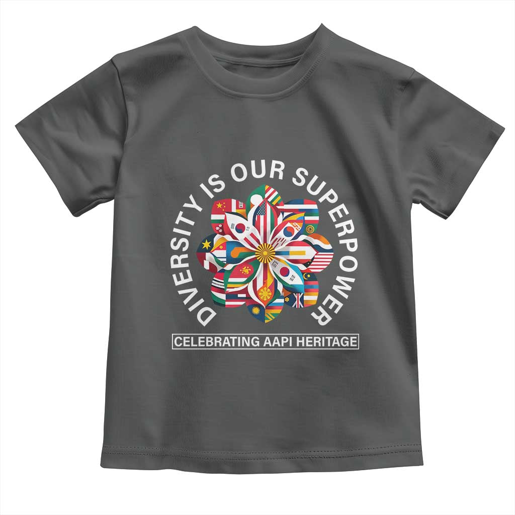 AAPI Heritage Month Toddler T Shirt Diversity Is Our Superpower Asian American and Pacific Islander