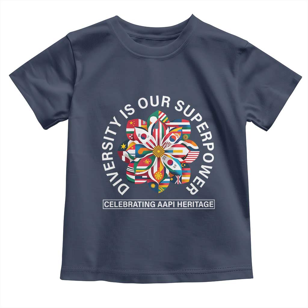 AAPI Heritage Month Toddler T Shirt Diversity Is Our Superpower Asian American and Pacific Islander