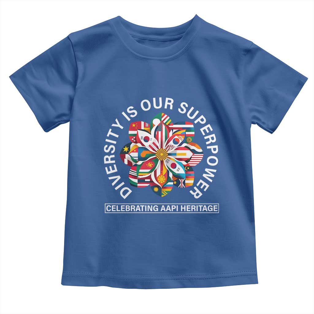 AAPI Heritage Month Toddler T Shirt Diversity Is Our Superpower Asian American and Pacific Islander