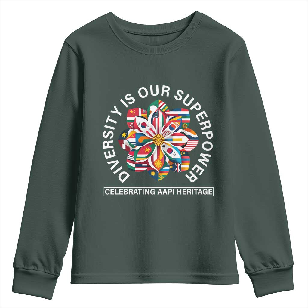 AAPI Heritage Month Youth Sweatshirt Diversity Is Our Superpower Asian American and Pacific Islander