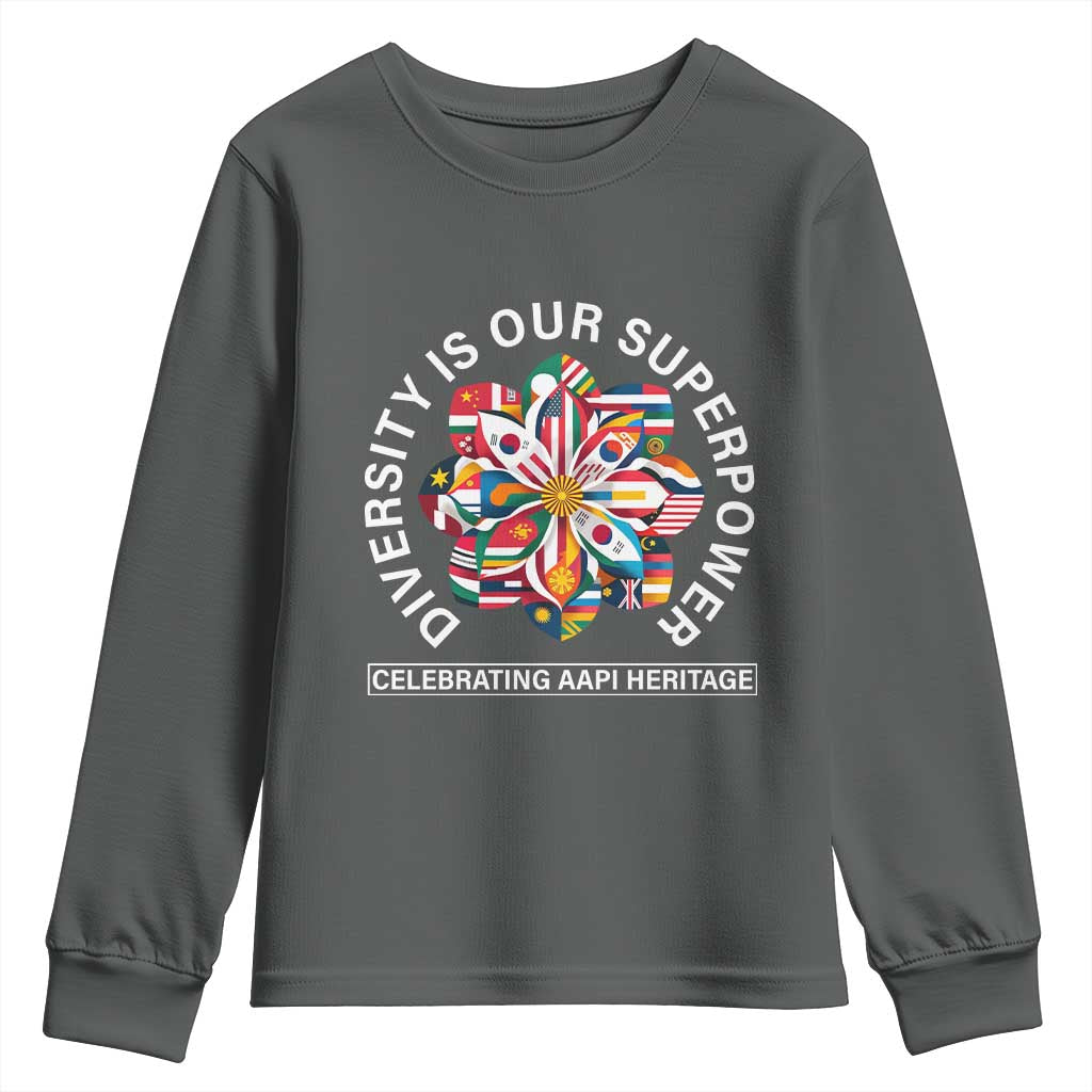 AAPI Heritage Month Youth Sweatshirt Diversity Is Our Superpower Asian American and Pacific Islander