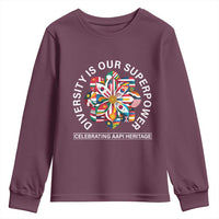 AAPI Heritage Month Youth Sweatshirt Diversity Is Our Superpower Asian American and Pacific Islander