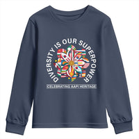 AAPI Heritage Month Youth Sweatshirt Diversity Is Our Superpower Asian American and Pacific Islander