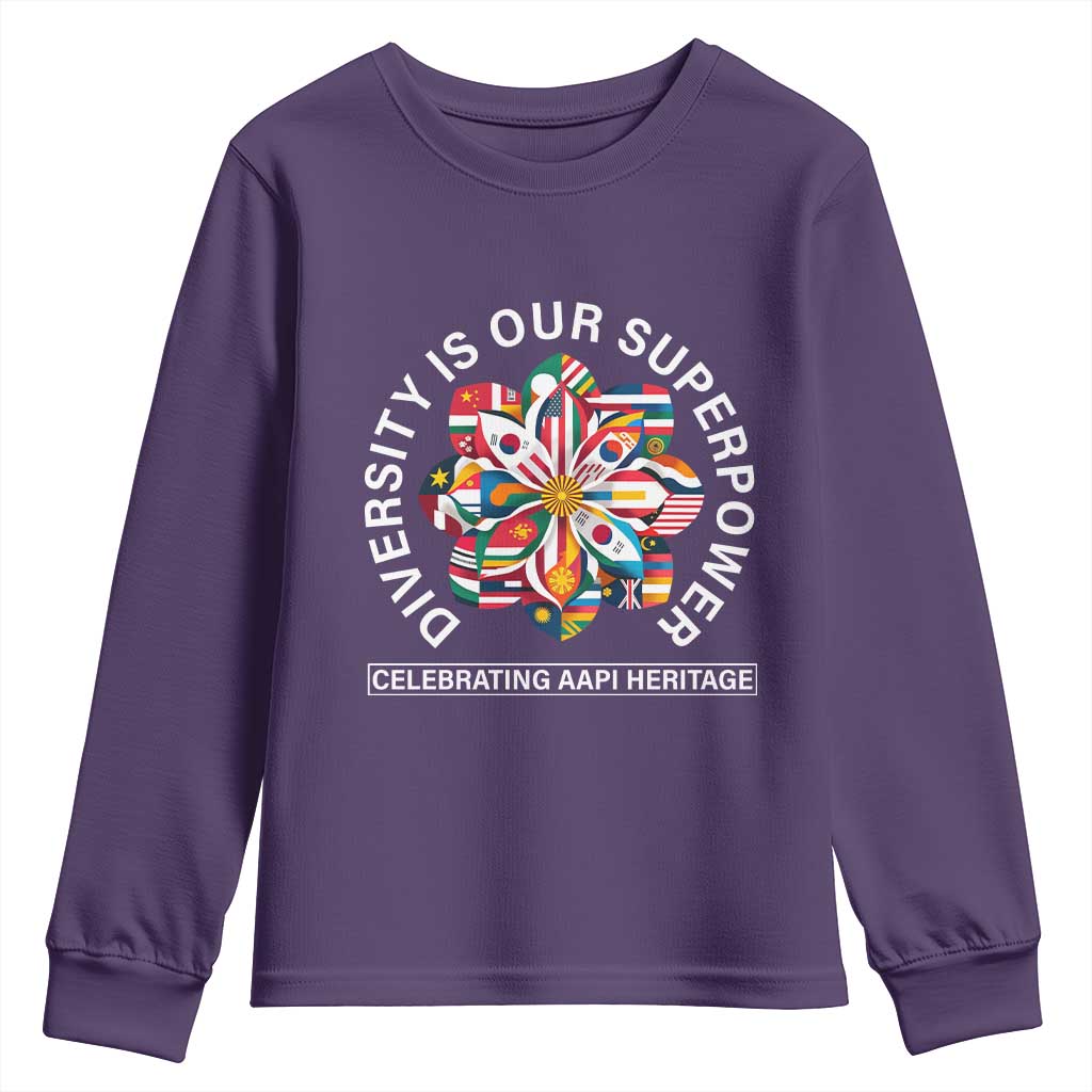 AAPI Heritage Month Youth Sweatshirt Diversity Is Our Superpower Asian American and Pacific Islander