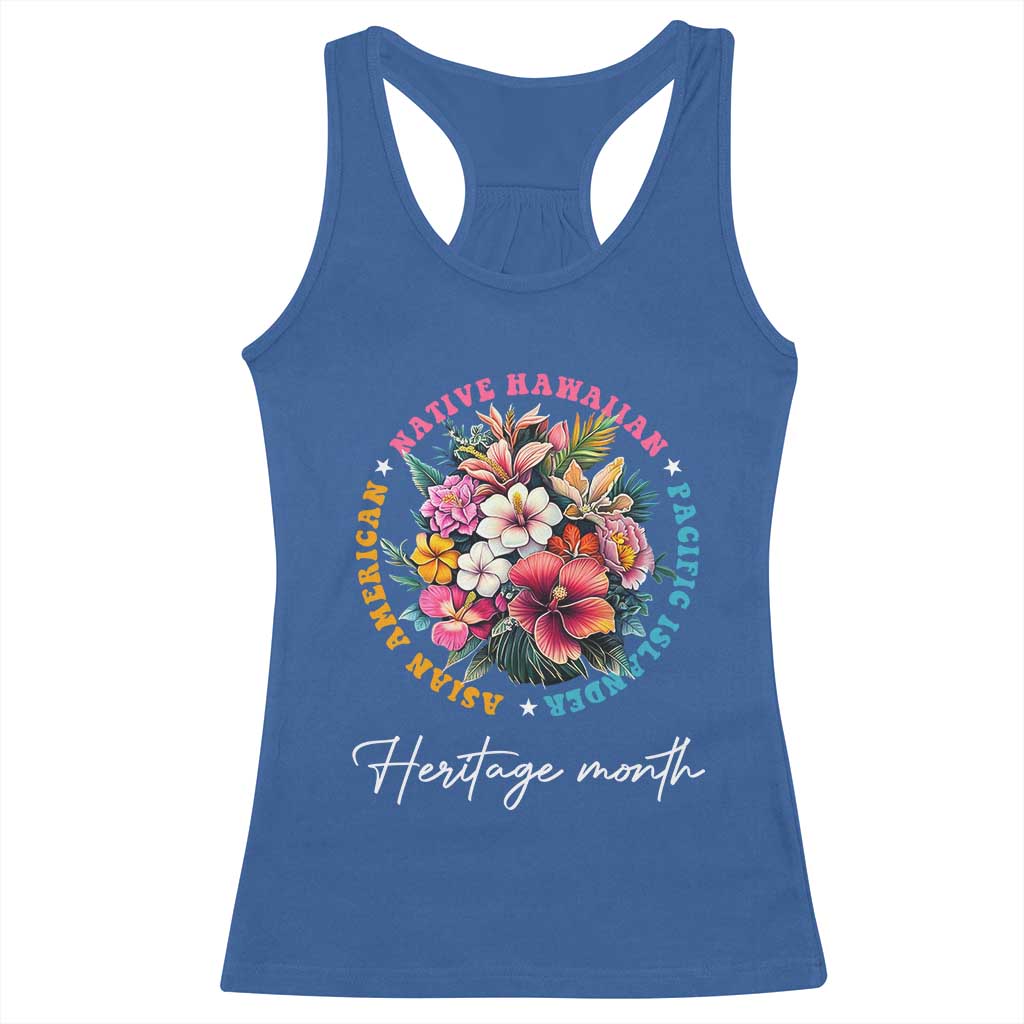 AAPI Heritage Month Racerback Tank Top Asian American Native Hawaiian Pacific Islander Vintage