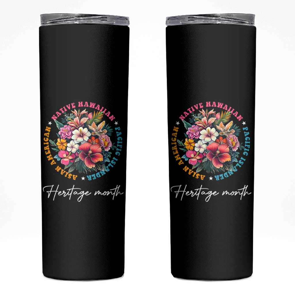 AAPI Heritage Month Skinny Tumbler Asian American Native Hawaiian Pacific Islander Vintage