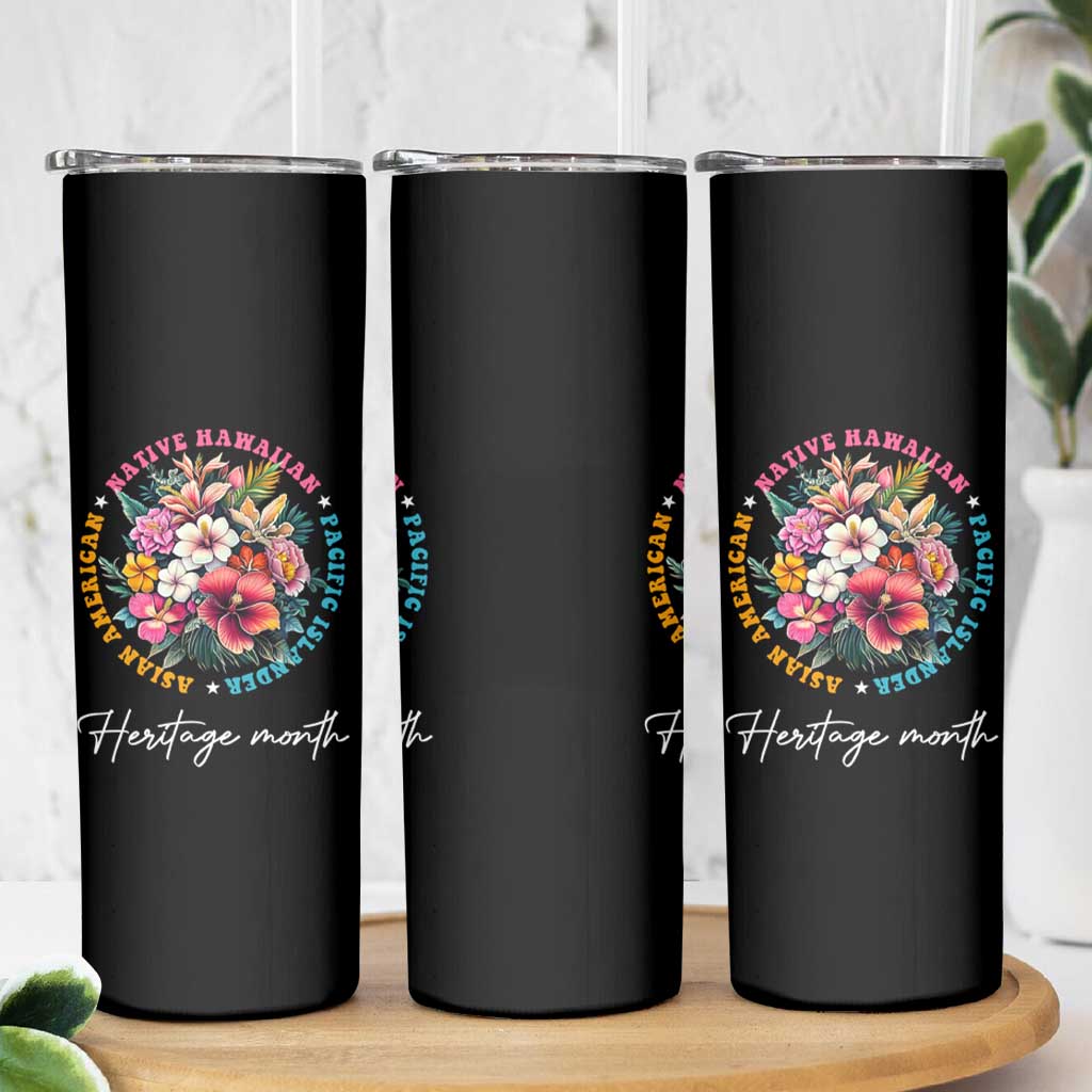 AAPI Heritage Month Skinny Tumbler Asian American Native Hawaiian Pacific Islander Vintage