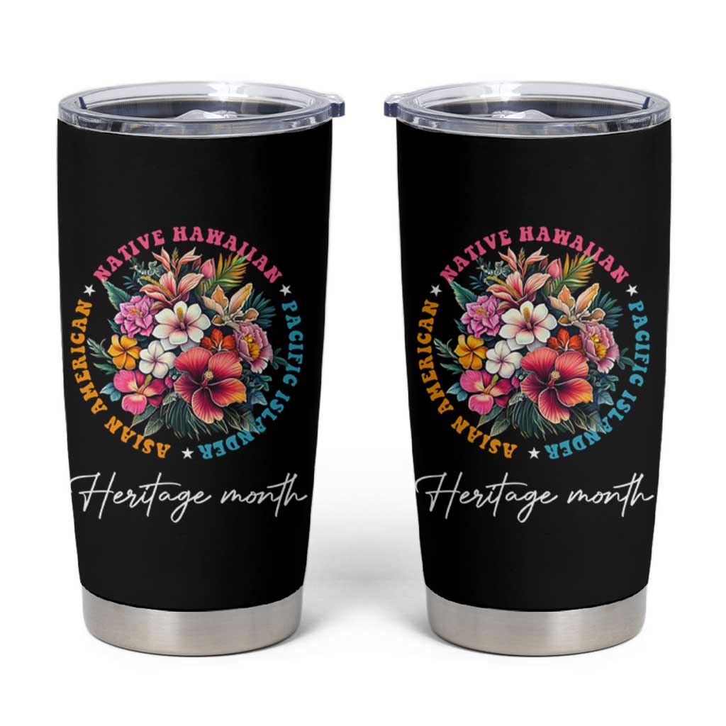 AAPI Heritage Month Tumbler Cup Asian American Native Hawaiian Pacific Islander Vintage