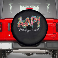 AAPI Heritage Month Spare Tire Cover Retro Elegant Floral Asian American Pacific Islander