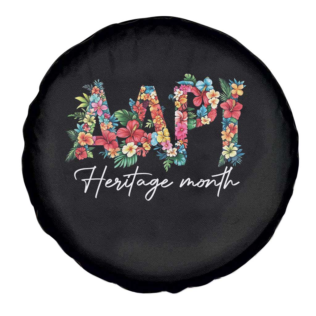 AAPI Heritage Month Spare Tire Cover Retro Elegant Floral Asian American Pacific Islander