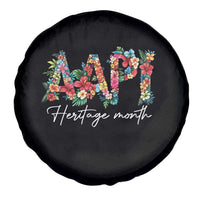 AAPI Heritage Month Spare Tire Cover Retro Elegant Floral Asian American Pacific Islander