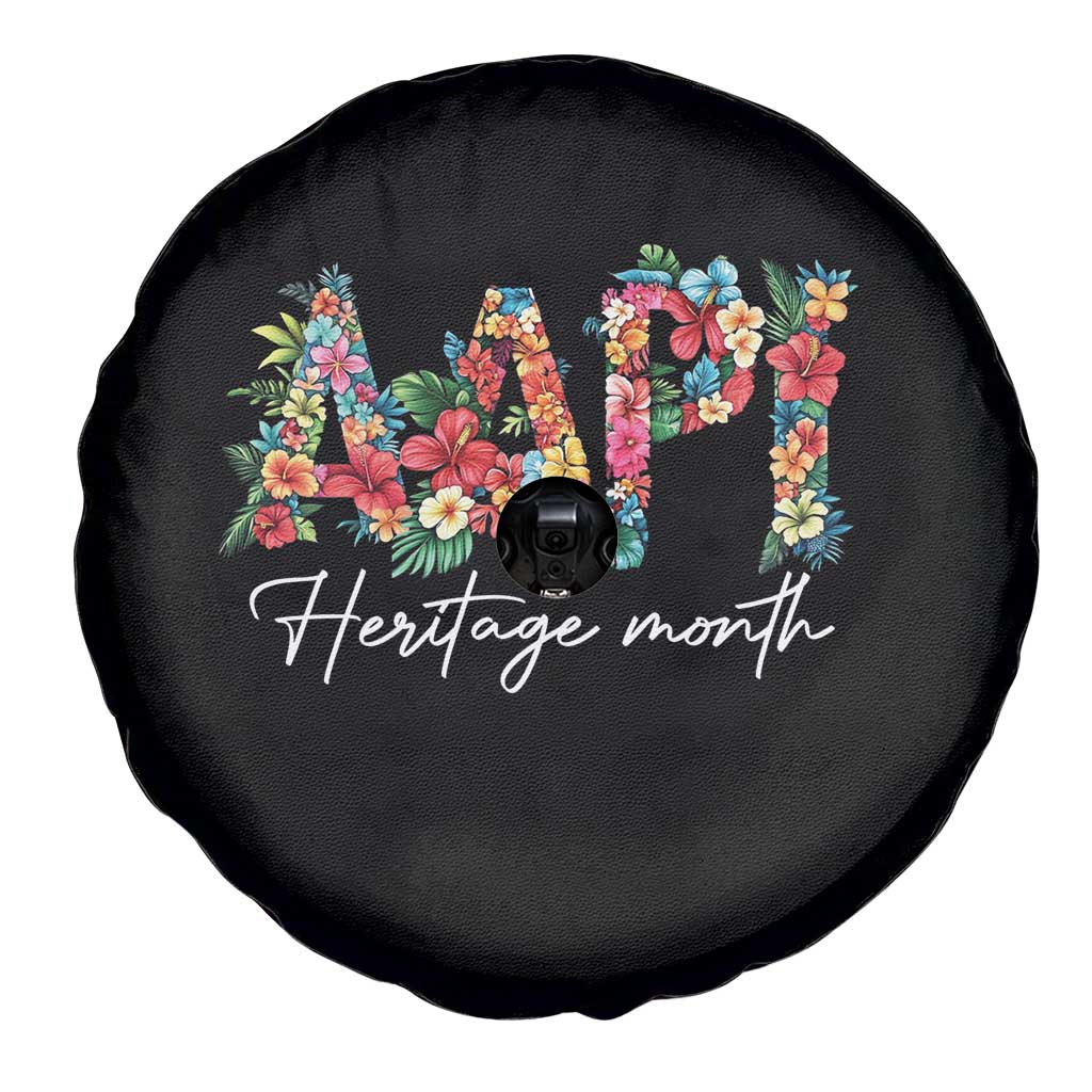 AAPI Heritage Month Spare Tire Cover Retro Elegant Floral Asian American Pacific Islander