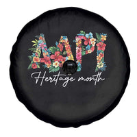 AAPI Heritage Month Spare Tire Cover Retro Elegant Floral Asian American Pacific Islander