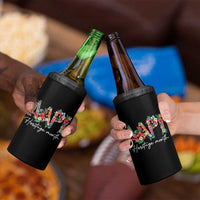 AAPI Heritage Month 4 in 1 Can Cooler Tumbler Retro Elegant Floral Asian American Pacific Islander