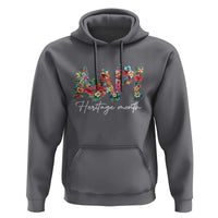 AAPI Heritage Month Hoodie Retro Elegant Floral Asian American Pacific Islander