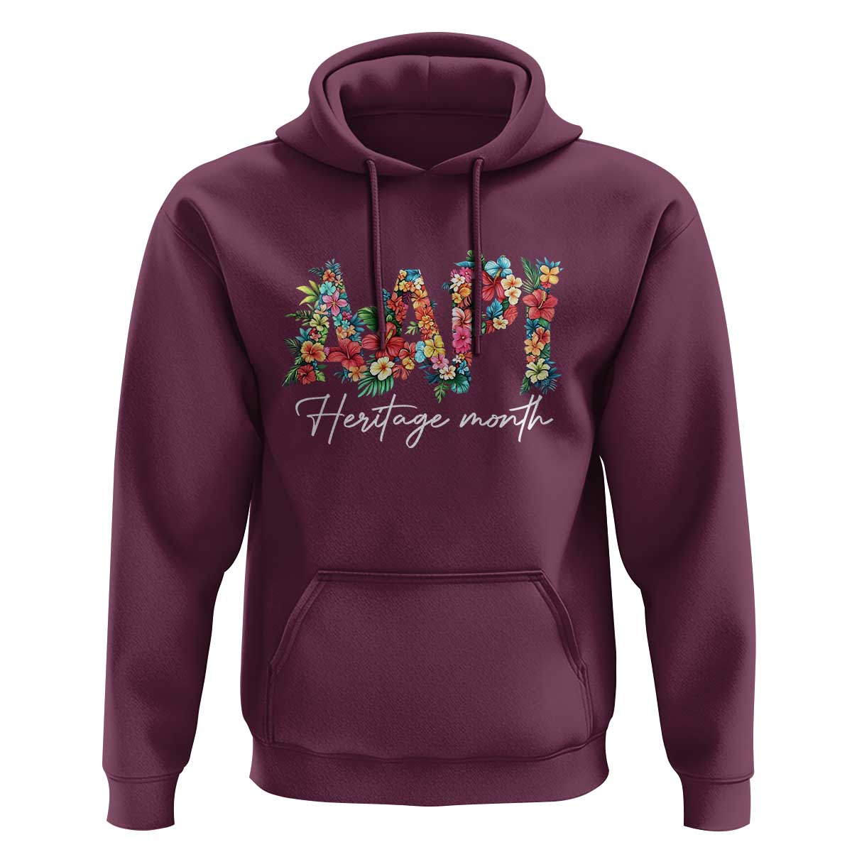 AAPI Heritage Month Hoodie Retro Elegant Floral Asian American Pacific Islander