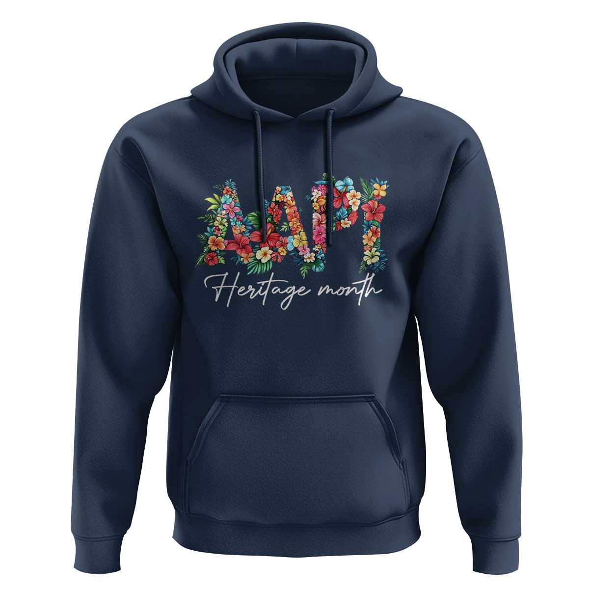 AAPI Heritage Month Hoodie Retro Elegant Floral Asian American Pacific Islander
