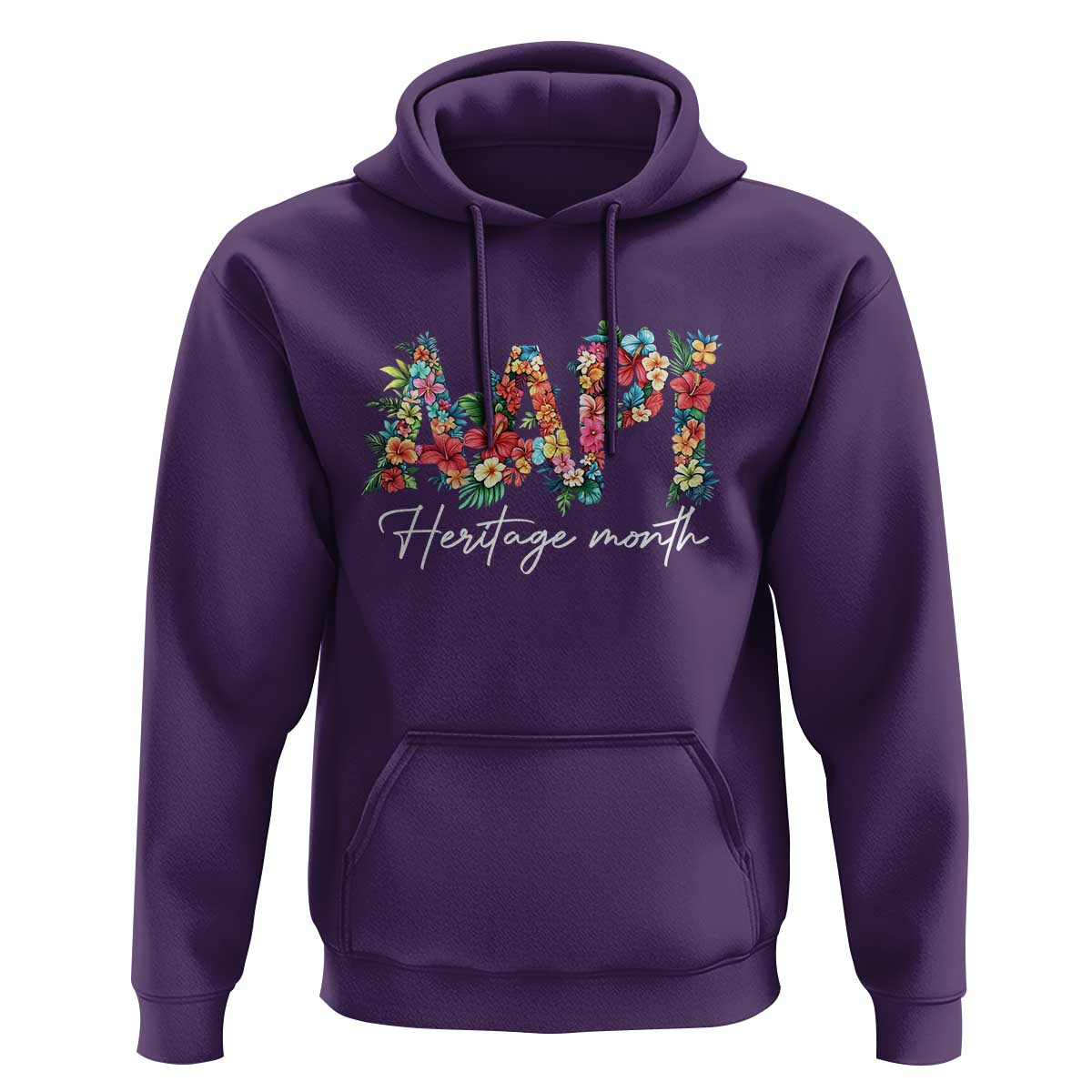 AAPI Heritage Month Hoodie Retro Elegant Floral Asian American Pacific Islander
