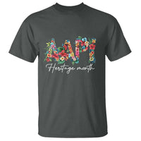 AAPI Heritage Month T Shirt Retro Elegant Floral Asian American Pacific Islander