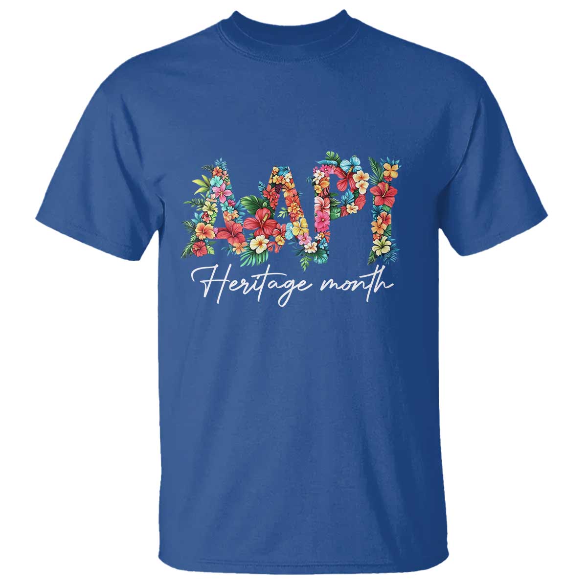 AAPI Heritage Month T Shirt Retro Elegant Floral Asian American Pacific Islander