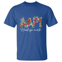 AAPI Heritage Month T Shirt Retro Elegant Floral Asian American Pacific Islander
