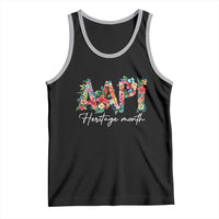 AAPI Heritage Month Tank Top Retro Elegant Floral Asian American Pacific Islander
