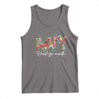AAPI Heritage Month Tank Top Retro Elegant Floral Asian American Pacific Islander
