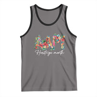AAPI Heritage Month Tank Top Retro Elegant Floral Asian American Pacific Islander