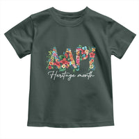 AAPI Heritage Month Toddler T Shirt Retro Elegant Floral Asian American Pacific Islander
