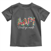 AAPI Heritage Month Toddler T Shirt Retro Elegant Floral Asian American Pacific Islander