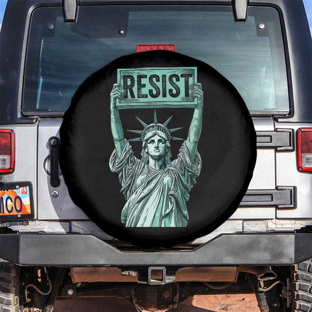 Statue of Liberty Resist Spare Tire Cover Retro