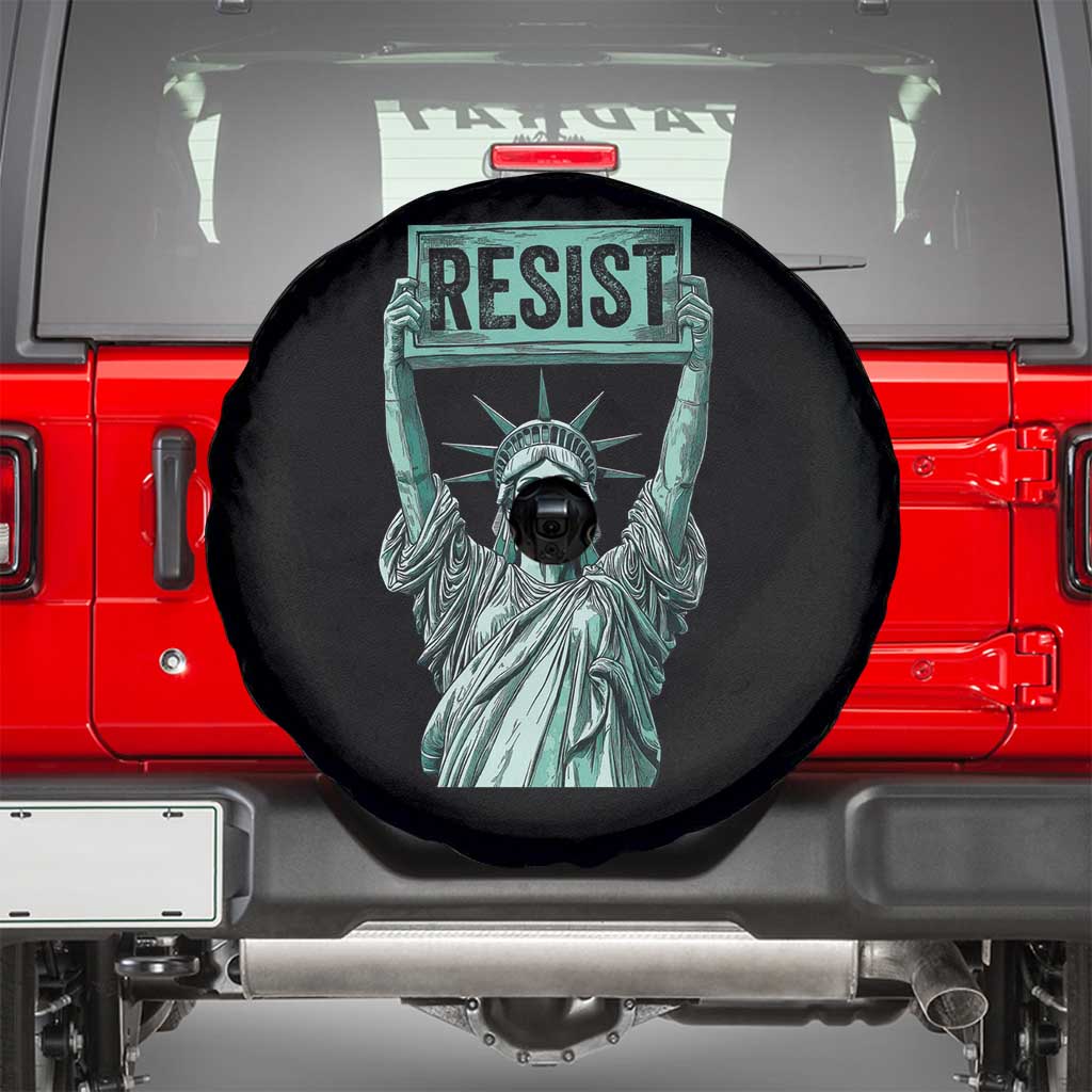 Statue of Liberty Resist Spare Tire Cover Retro