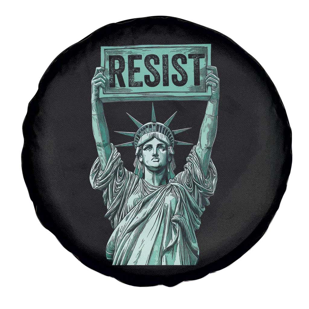 Statue of Liberty Resist Spare Tire Cover Retro