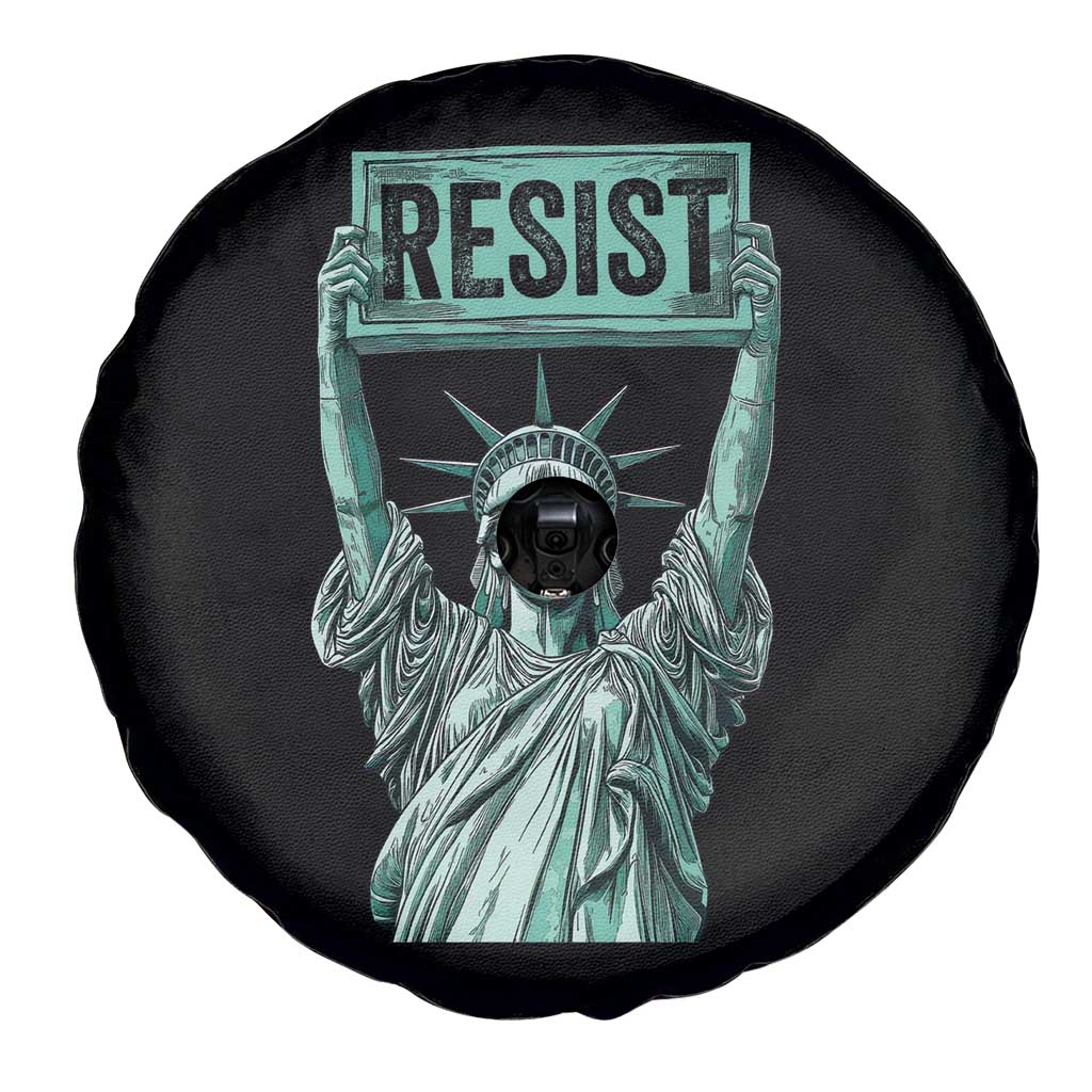 Statue of Liberty Resist Spare Tire Cover Retro