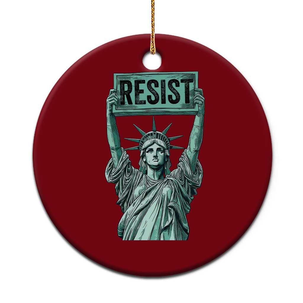 Statue of Liberty Resist Ceramic Ornament Retro - Wonder Print Shop