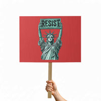 Statue of Liberty Resist Protest Sign Retro - Wonder Print Shop