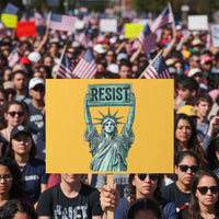 Statue of Liberty Resist Protest Sign Retro - Wonder Print Shop