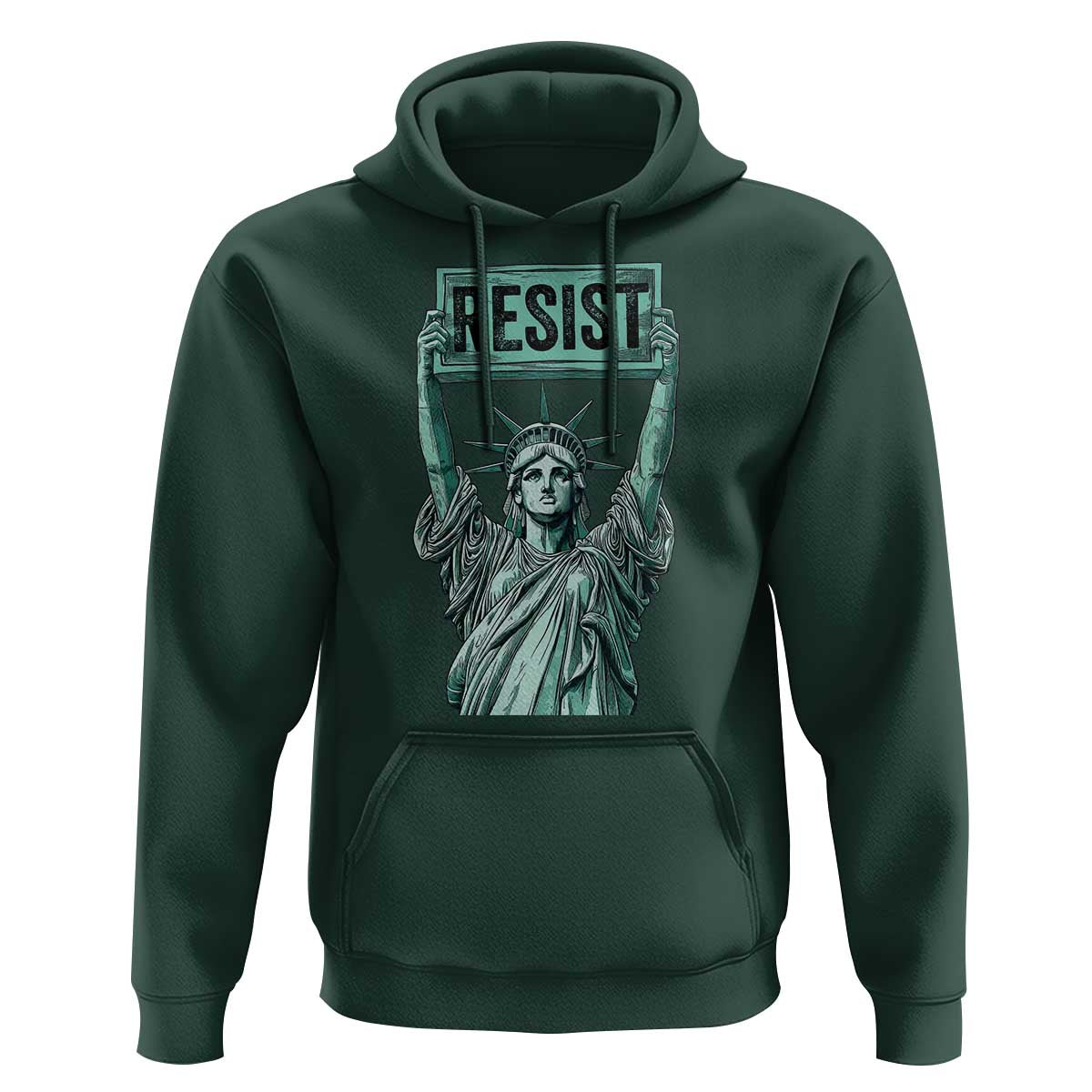 Statue of Liberty Resist Hoodie Retro