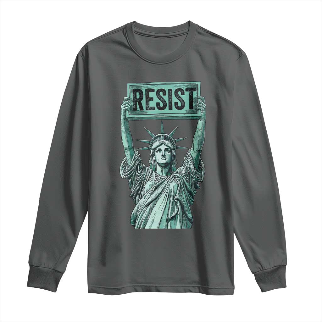 Statue of Liberty Resist Long Sleeve Shirt Retro